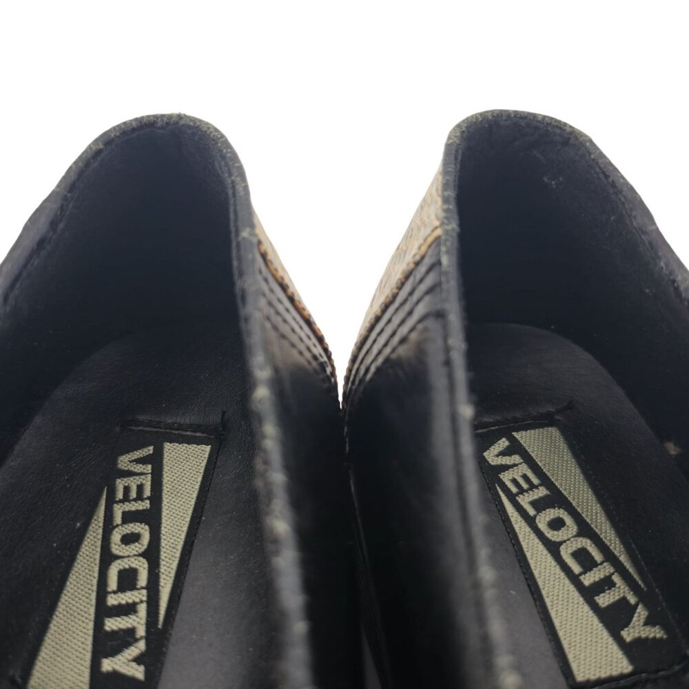 Vintage NEW Exotic Snakeskin 10.5D Dress Shoes Natural Cream Black Tassel Loafer - Picture 7 of 11